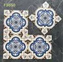 Gạch bông Trung Quốc, men mờ xương porcelain, KT 300x300, F3050 (1 hộp/25 11 viên/1m2)