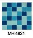 Gạch mosaic thủy tinh nhập khẩu, màu xanh mix, KT viên  48mm x 48mm, KT vỉ 300x300mm, MH 4821 (1 thùng 22 vĩ = 2m2)