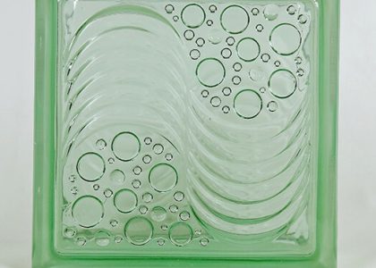 Gạch kính Indonesia bọt nước xanh MTGK 00120