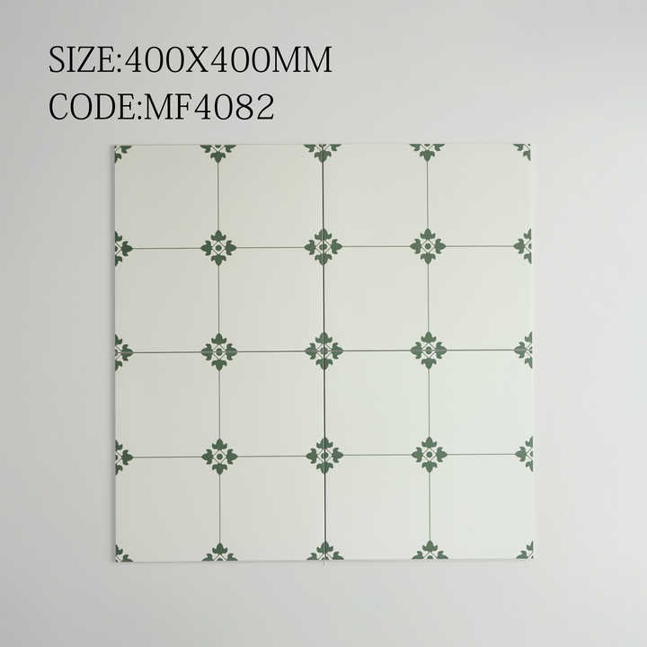 Gạch ốp tường men sứ hiện đại họa tiết hoa 400*400mm, khuyến mãi nóng