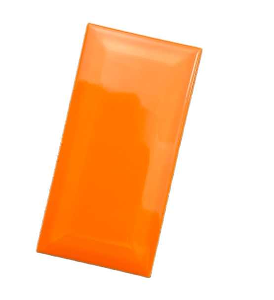 Gạch ốp tường men bóng cam hiện đại 3x6