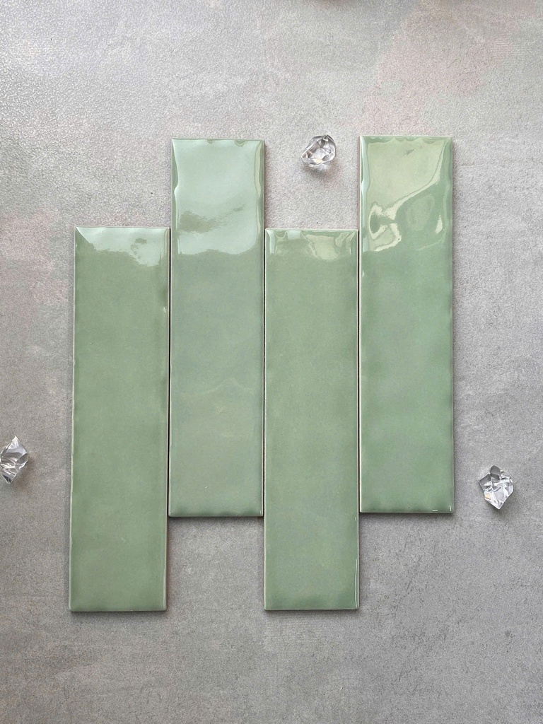 Gạch thẻ Xanh Mint bóng lượn 520UDM2 KT 5x20cm