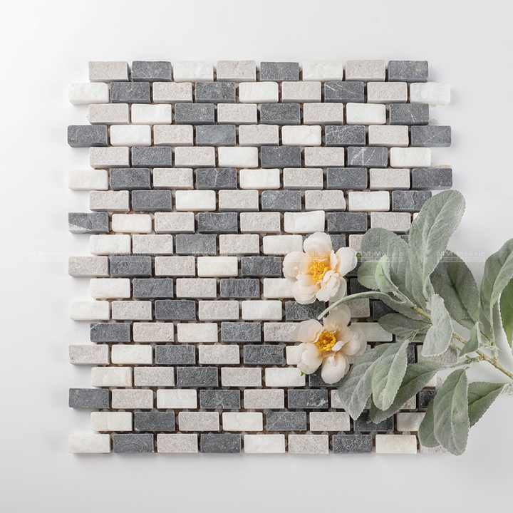 Gạch khảm đá tự nhiên trang trí tường và sàn nhà tắm