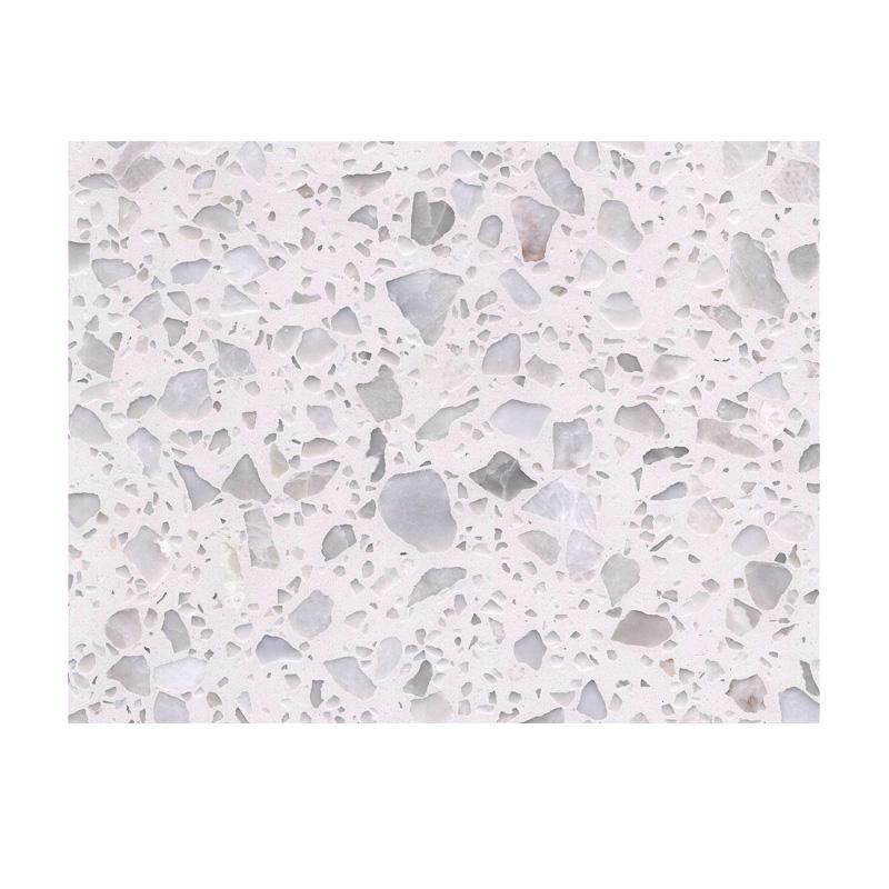 Gạch lát nền terrazzo trắng thiết kế hiện đại phổ biến nhất cho các dự án thương mại