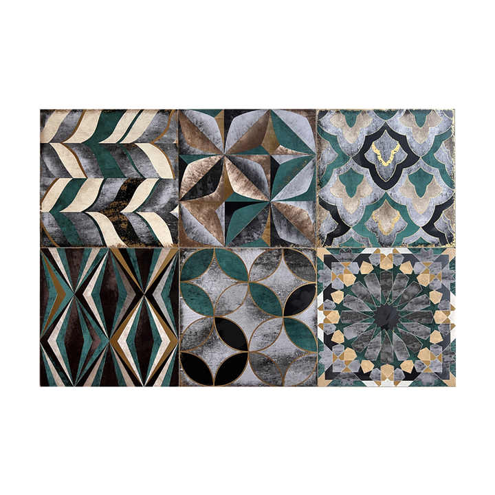 Gạch lát khổ lớn mạ vàng cao cấp bằng sứ chất lượng cao dùng ốp tường khách sạn