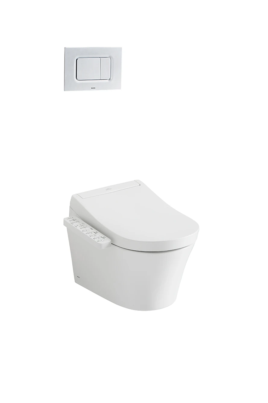 Bàn cầu treo tường kèm nắp rửa điện tử dòng S2 CW553_TCF33320GAA_WH172A_MB170PSS