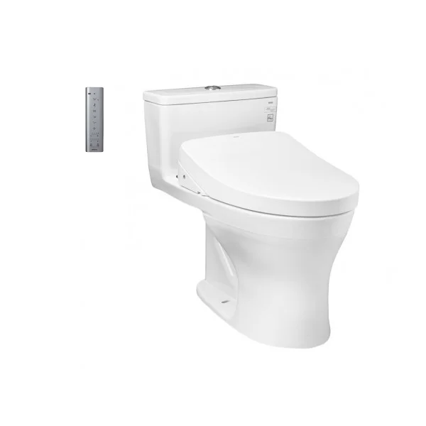 Bệt nhà vệ sinh một khối kèm nắp rửa bồn cầu điện tử WASHLET dòng S7 MS855CDW12XW