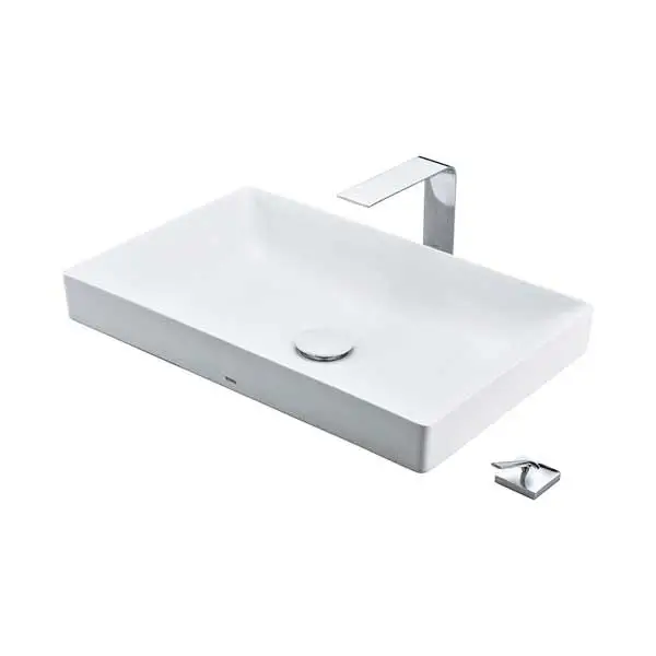 Chậu đặt bàn vành mỏng Linear Ceram LT4716G19XW