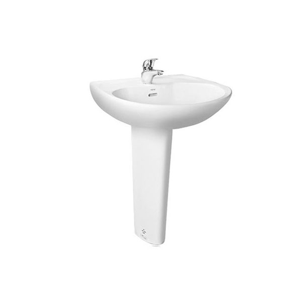 Chậu rửa mặt lavabo LPT239CR treo tường chân dài LPT239CRW