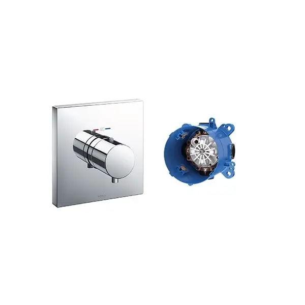 Van điều chỉnh nhiệt độ dùng cho loại nút nhấn, kèm phụ kiện âm tường TBV02402B_TBN01001B