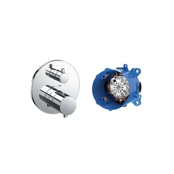 Van điều chỉnh nhiệt độ kèm phụ kiện âm tường TBV01406B_TBN01001B