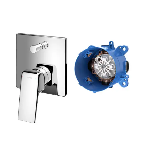 Van gật gù điều chỉnh nóng lạnh GB kèm nút chuyển hướng và phụ kiện âm tường TBG10304VA_TBN01001B