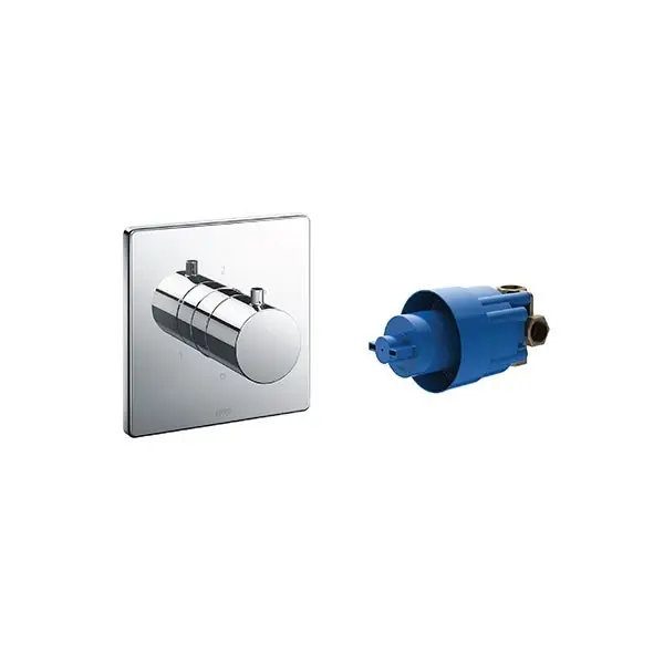 Van chuyển hướng 03 đường nước cho sen nhiệt độ kèm phụ kiện âm tường TBV02102B_TBN01101B