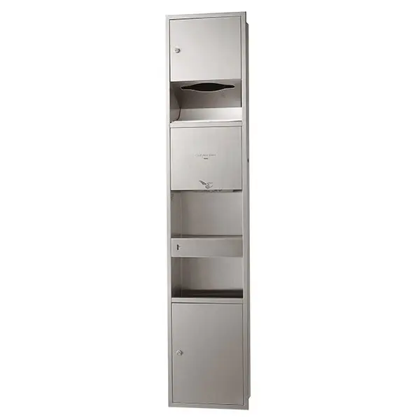 Máy sấy tay âm tường TYC602P (Kết hợp tủ đựng giấy và thùng rác) TYC602P