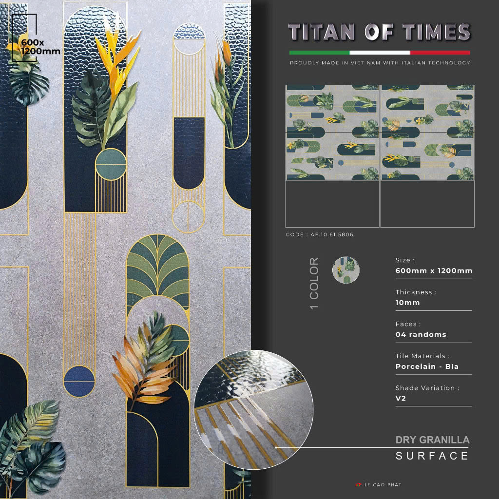 Gạch 60x120 dày 10 ly Hiệu Ứng Rải Hạt cao cấp AF.10.61.5806