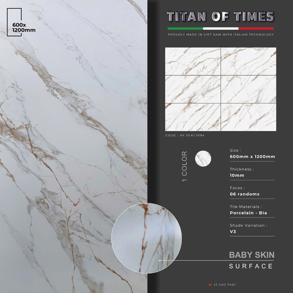 Gạch 60x120 dày 10 ly Mờ mịn cao cấp AF.10.61.1094