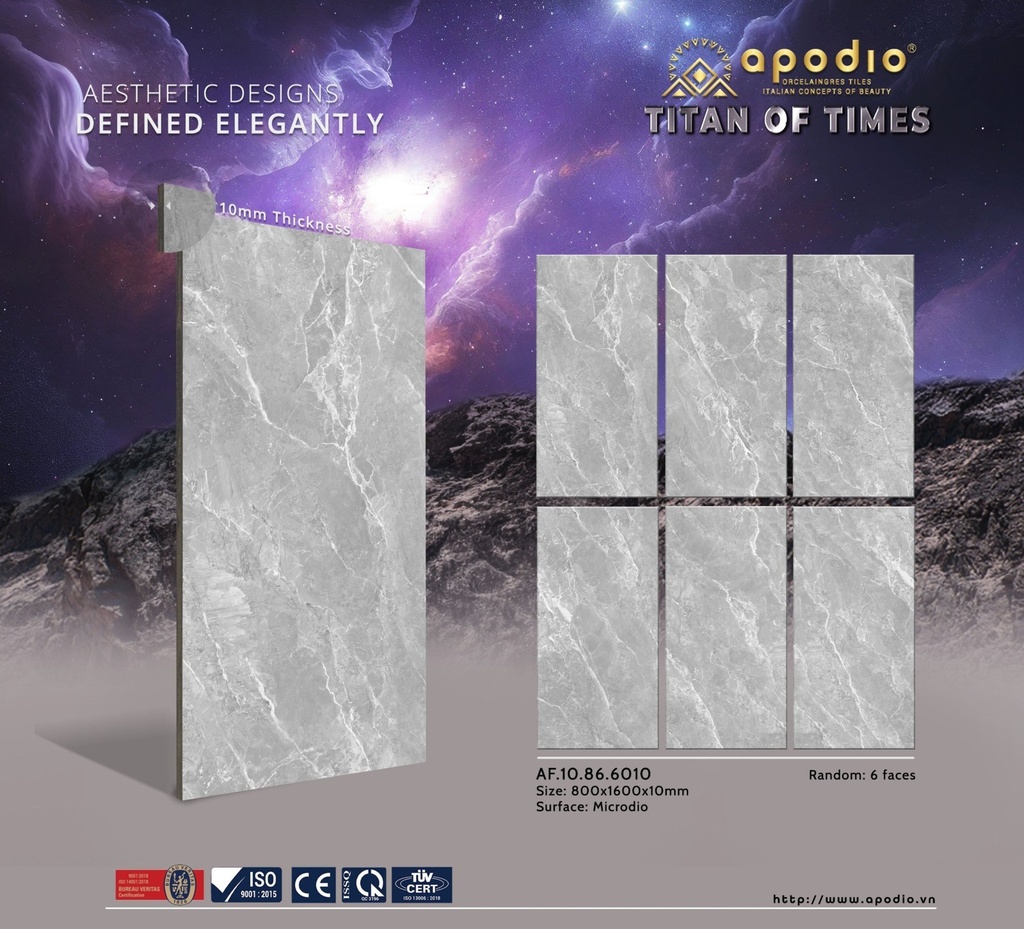 Gạch ốp lát Apodio 80x160 AF.10.86.6010 (Bayona)