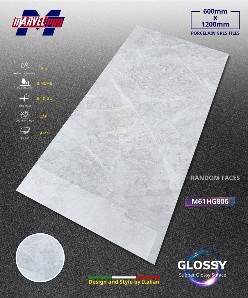 Gạch ốp lát Apodio M61HG806 (Bóng)