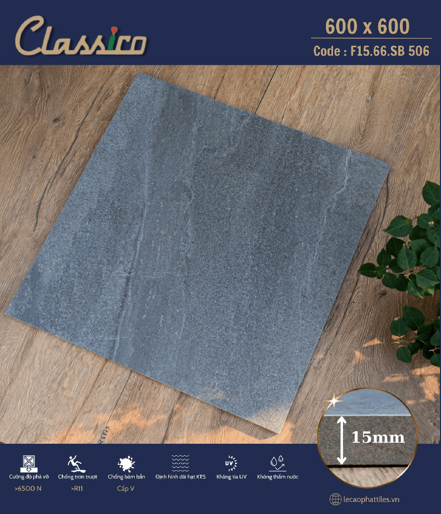 Gạch ốp lát Apodio CLASSICO F1566SB506 (Matt) (15mm)