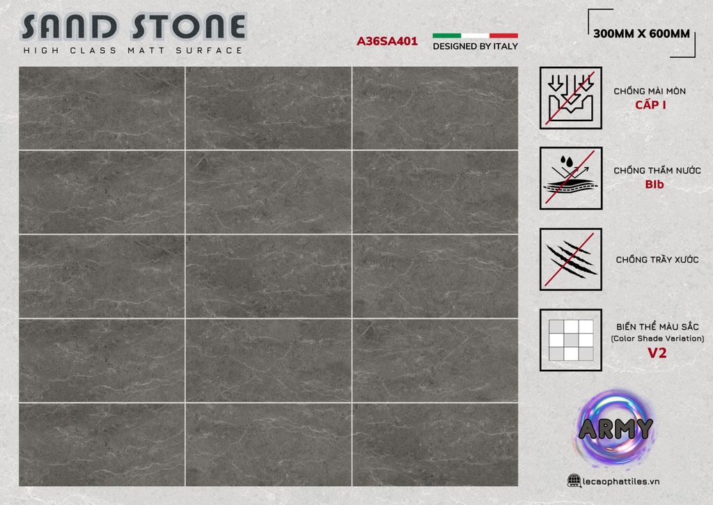 Gạch ốp lát Apodio A36SA401 (Matt)