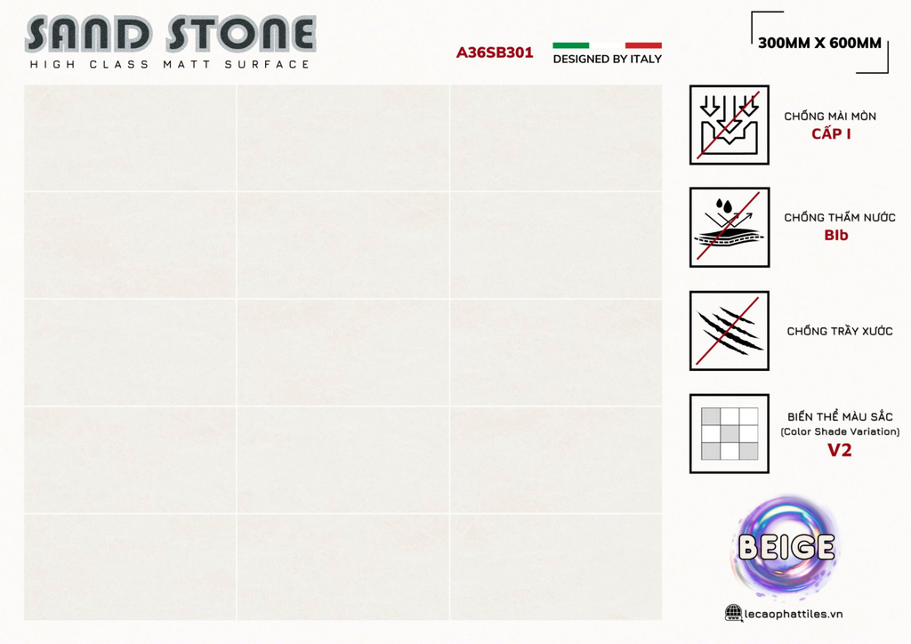 Gạch ốp lát Apodio A36SB301 (Matt)