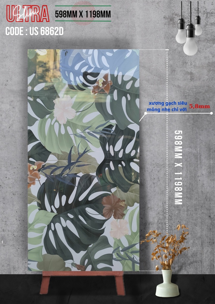 Gạch ốp lát Apodio US 6862 (598x1198x5.8mm)