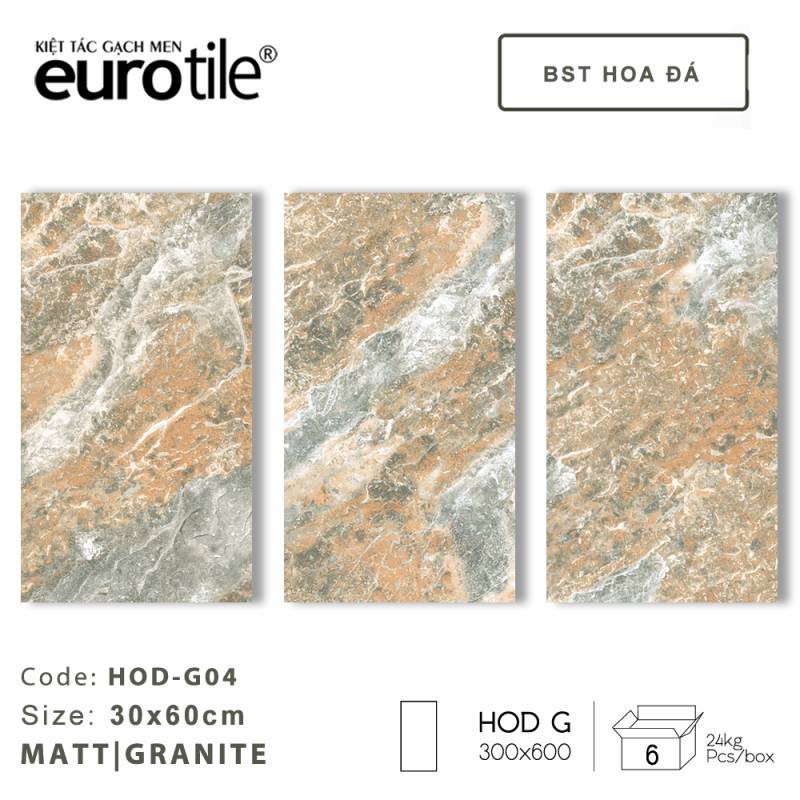 Gạch ốp lát Eurotile BST Hoa Đá 300*600mm HOD-G04