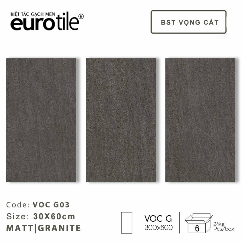 Gạch ốp lát vân xi măng Eurotile BST Vọng Cát 300*600mm VOC G03