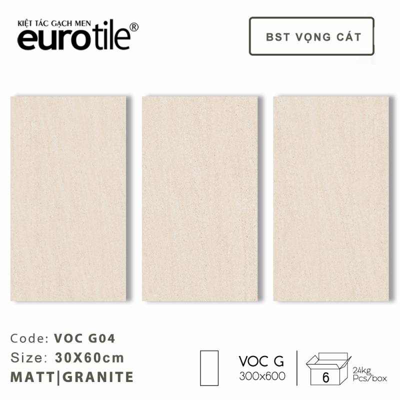 Gạch ốp lát vân xi măng Eurotile BST Vọng Cát 300*600mm VOC G04