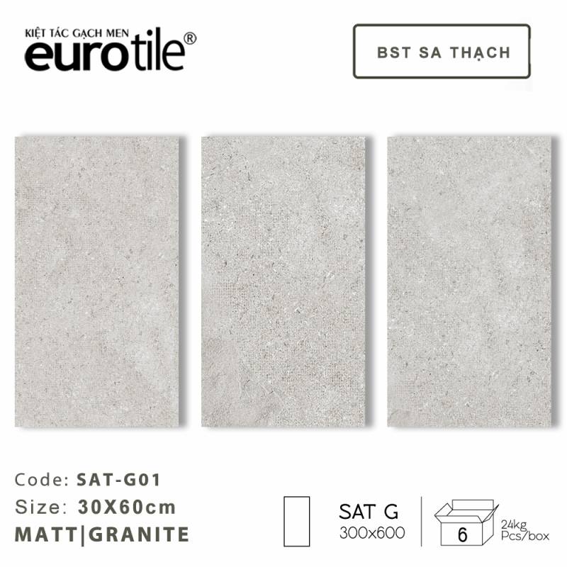 Gạch ốp lát Eurotile BST Sa Thạch 300*600mm SAT G01