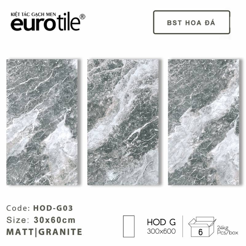 Gạch ốp lát Eurotile BST Hoa Đá 300*600mm HOD-G03