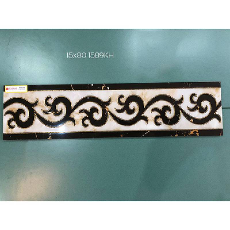 Gạch ốp chân tường ánh kim kích thước 15x80cm 1589KH