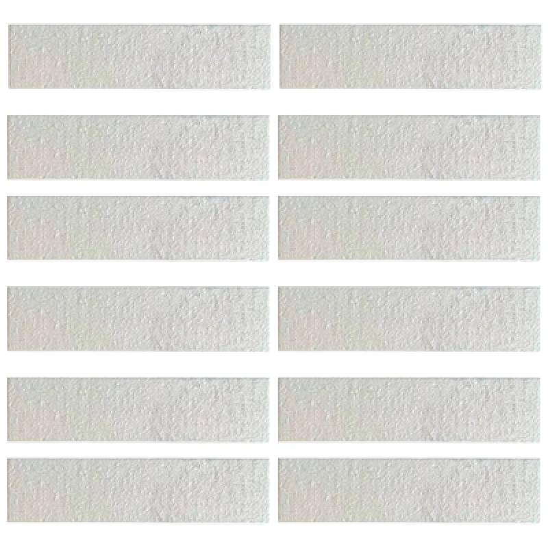 Gạch thẻ ốp tường màu trắng bề mặt sần 60x240mm 62410