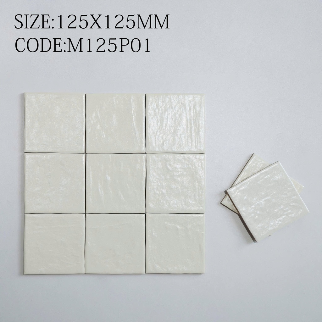 Gạch thẻ 125x125mm bề mặt ngọc trai cao cấp M125P01