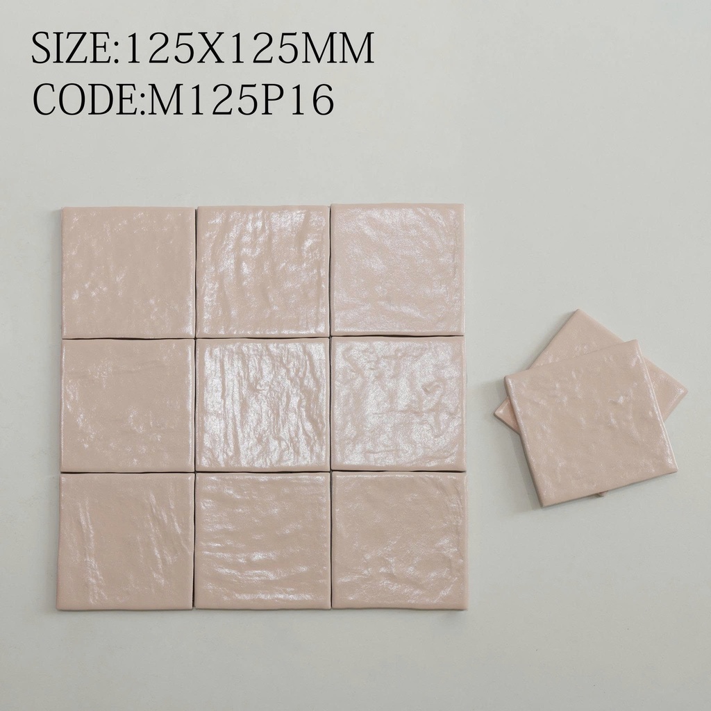 Gạch thẻ 125x125mm bề mặt ngọc trai cao cấp M125P16