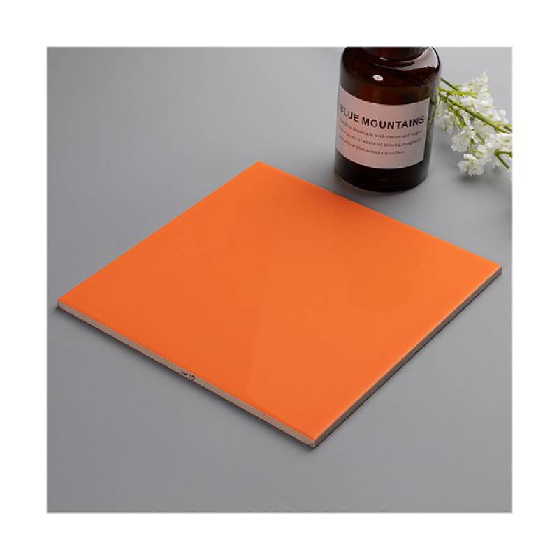 Gạch thẻ trang trí phòng tắm và nhà bếp 200x200mm 2015 màu cam