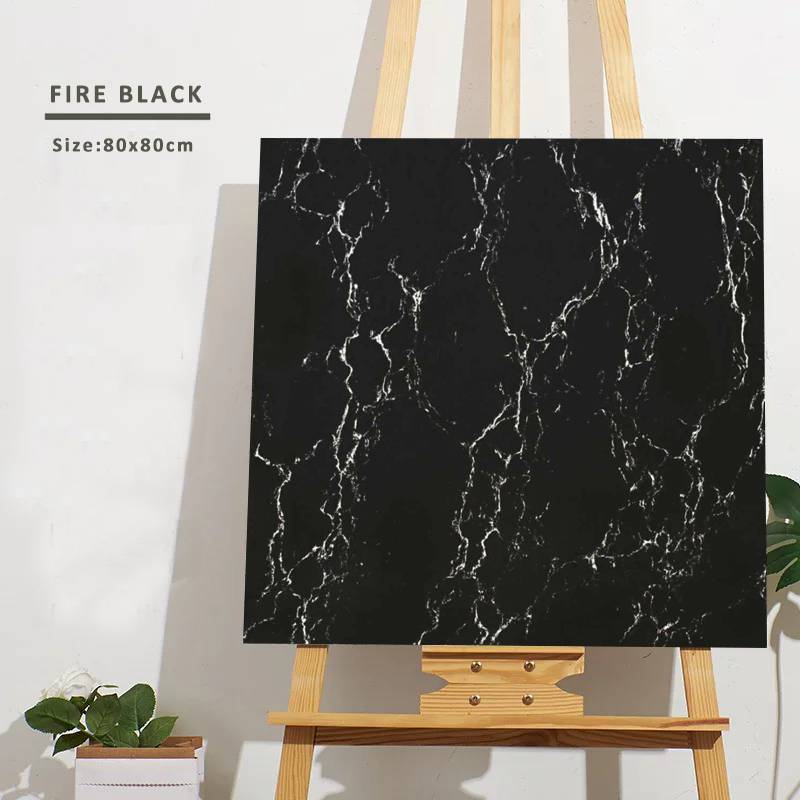 Gạch lát nền  Ấn Độ men bóng 800x800mm FIRE BLACK