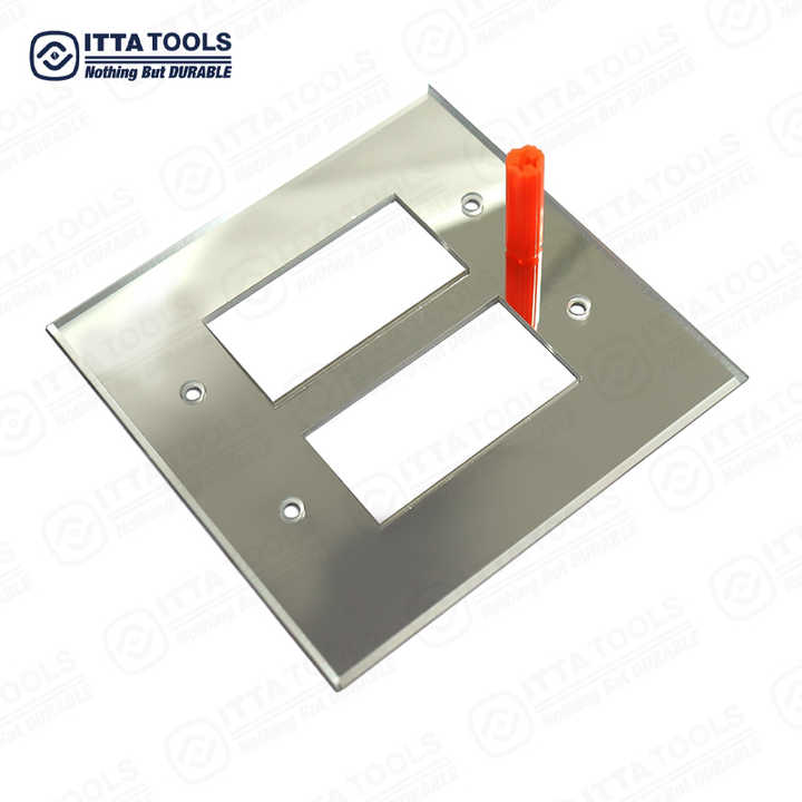 Bảng che công tắc đèn cấp chuyên nghiệp, màu trong suốt, thiết kế đôi, gương acrylic