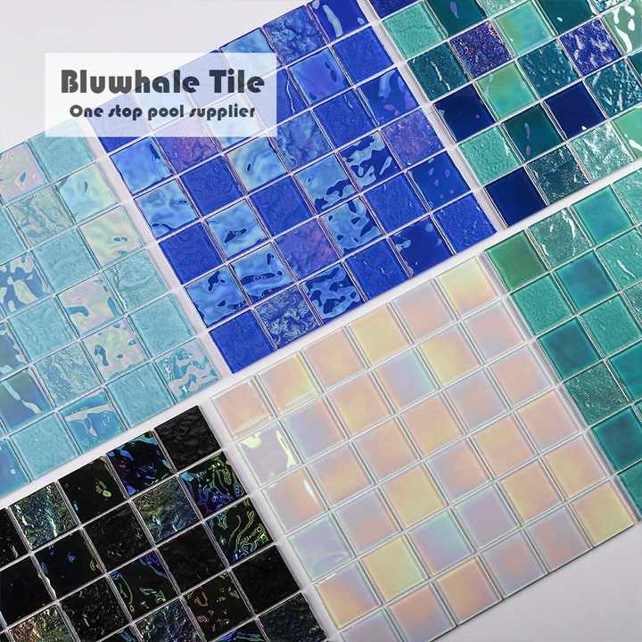 Gạch MOSAIC Pha Lê Óng Ánh Bể Bơi Cung Cấp Đầy Đủ Bluwhale