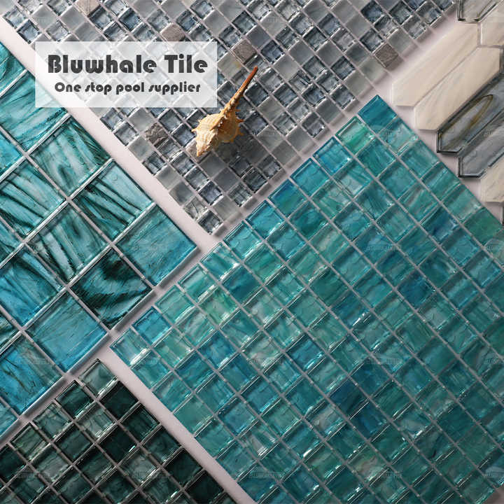 Gạch Mosaic Kính Màu hổ phách Bluwhale