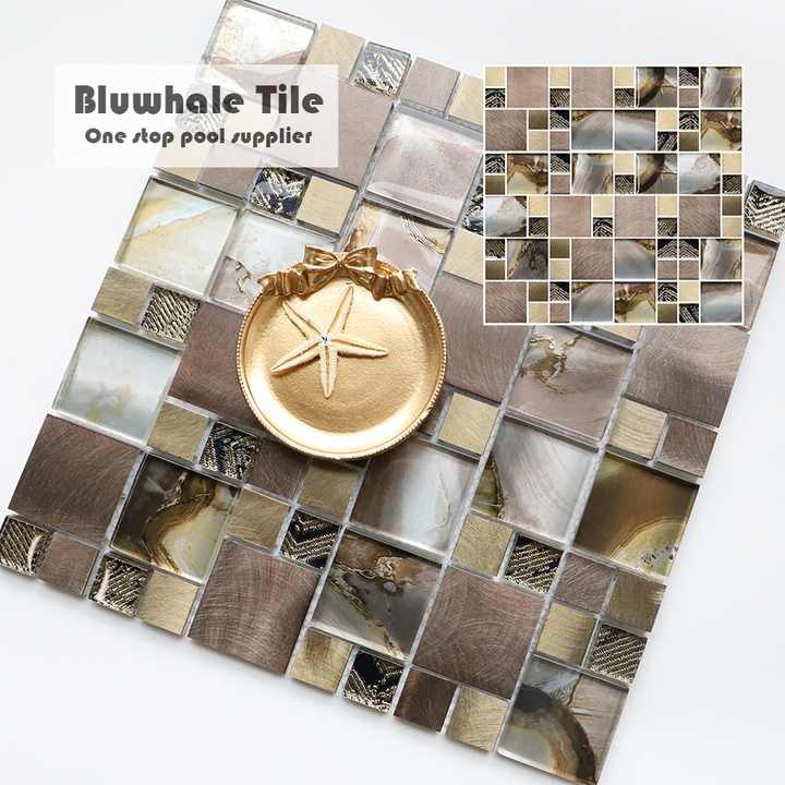 Gạch khảm kim loại thép không gỉ hình vuông Foshan