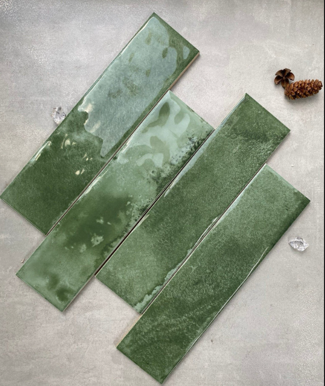 Gạch Thẻ 75x300mm Lượn Mặt Men Bóng Loang M7533F12