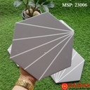 Gạch Bông lục giác xám tia trắng KT 200x230x115mm mã FL23006