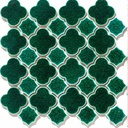 Gạch Mosaic bông hoa màu xanh lá 70x70mm AB08 (1h/1.1538m/15vi)