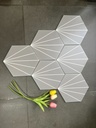 Gạch lục giác xám 5 tia  200x230x115mm 23006