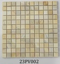 Mosaic đá vàng NA vuông mài bóng chip 23x23