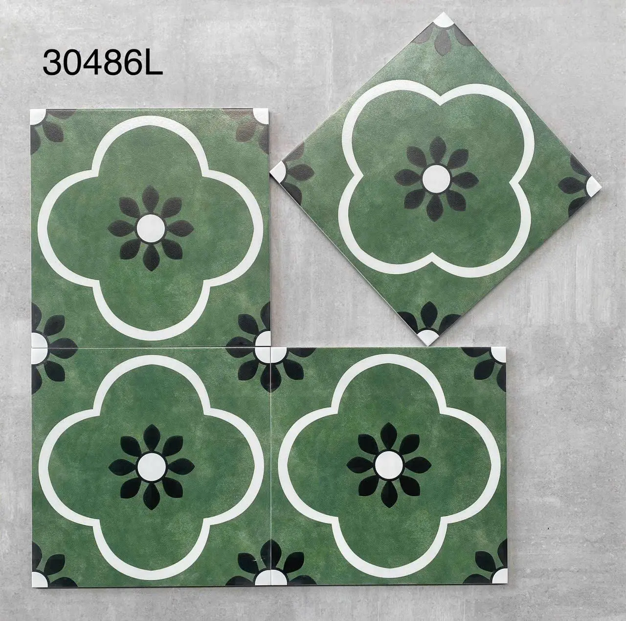 Gạch bông xanh lá Mã MF3128, KT 300x300mm 