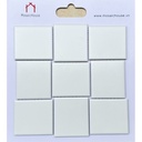Gạch Mosaic Gốm Vuông Màu Trắng MHT99
