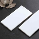 Gạch tàu điện ngầm gốm sứ trắng phẳng 3x6 M751500