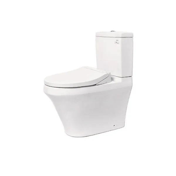 Bàn cầu hai khối, nắp đóng êm kèm vòi rửa nước lạnh TCW07S CS945PDE2W